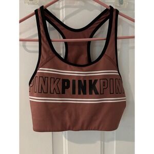 PINK Victoria's Secret Ultimate Racerback Sports Bra Top‎ Activewear L